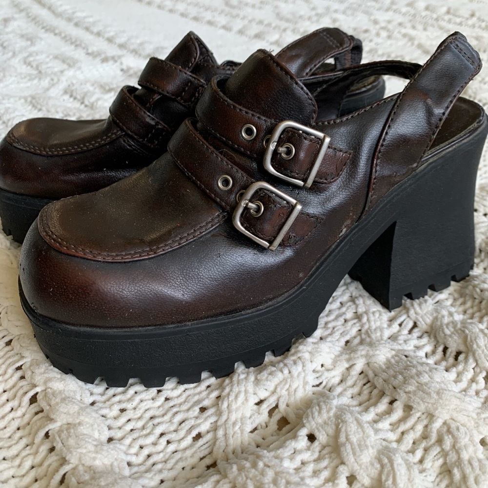 LOWER EAST SIDE Y2K leather platforms